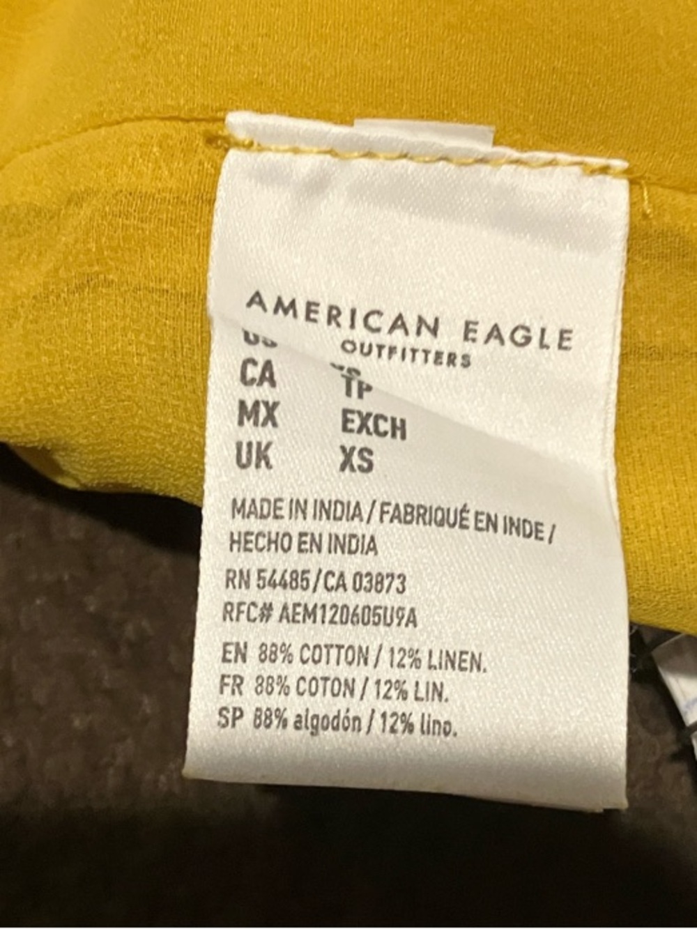 American Eagle Outfitters Yellow Paperbag Waist Tie-Front Shorts - Picture 8 of 13